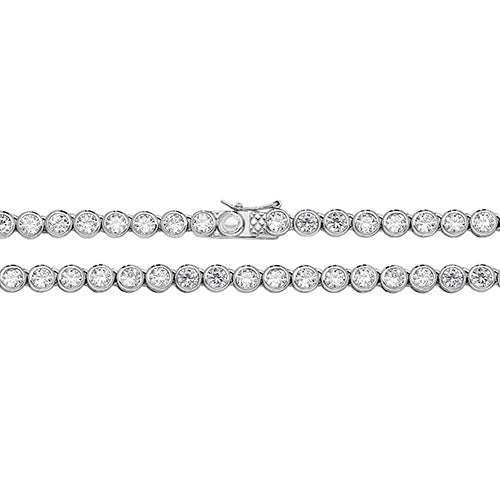 Sterling Silver CZ Money Bracelet - G1100CZ