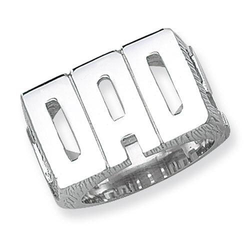 Sterling Silver Men's Dad Ring - G7248