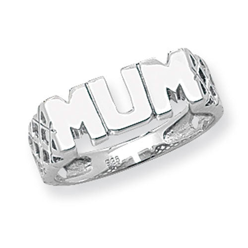 Sterling Silver Basket Design Mum Ring - G7278