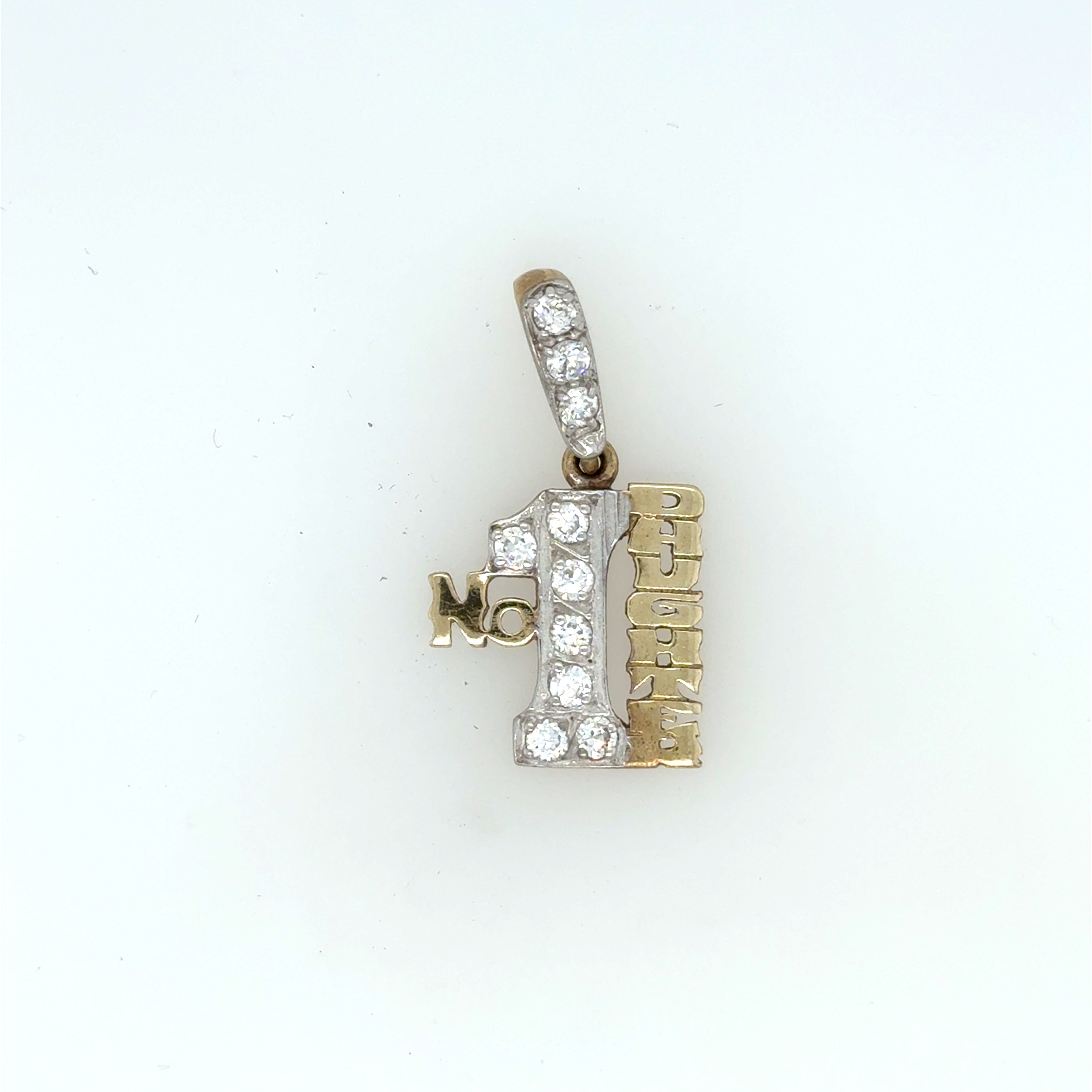 9ct Gold No.1 Daughter Charm