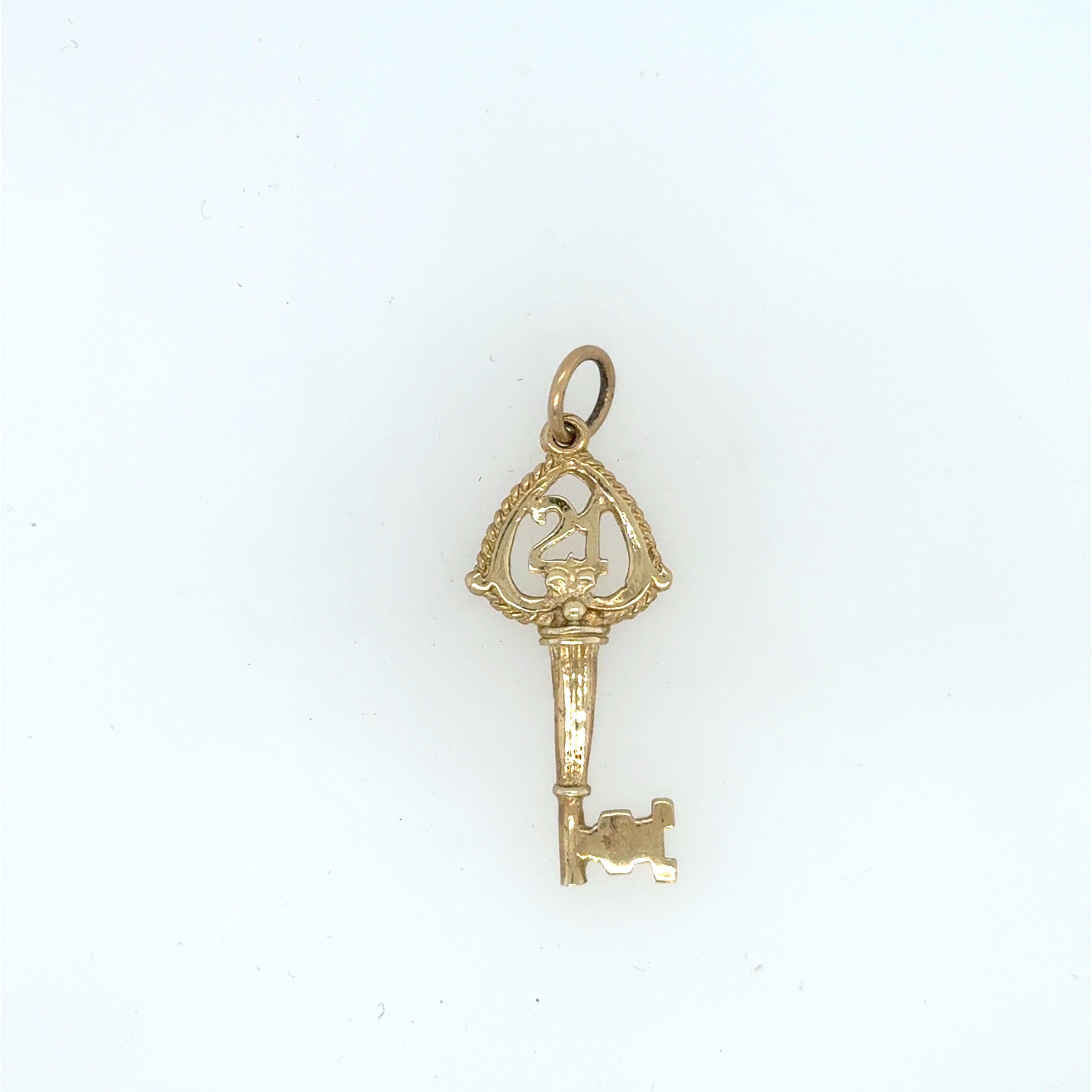 9ct Gold 21 Key Charm