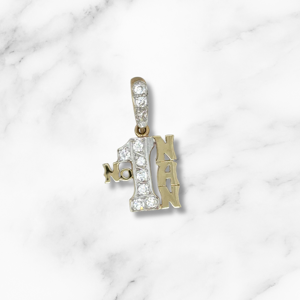 9ct Gold No.1 Nan Charm