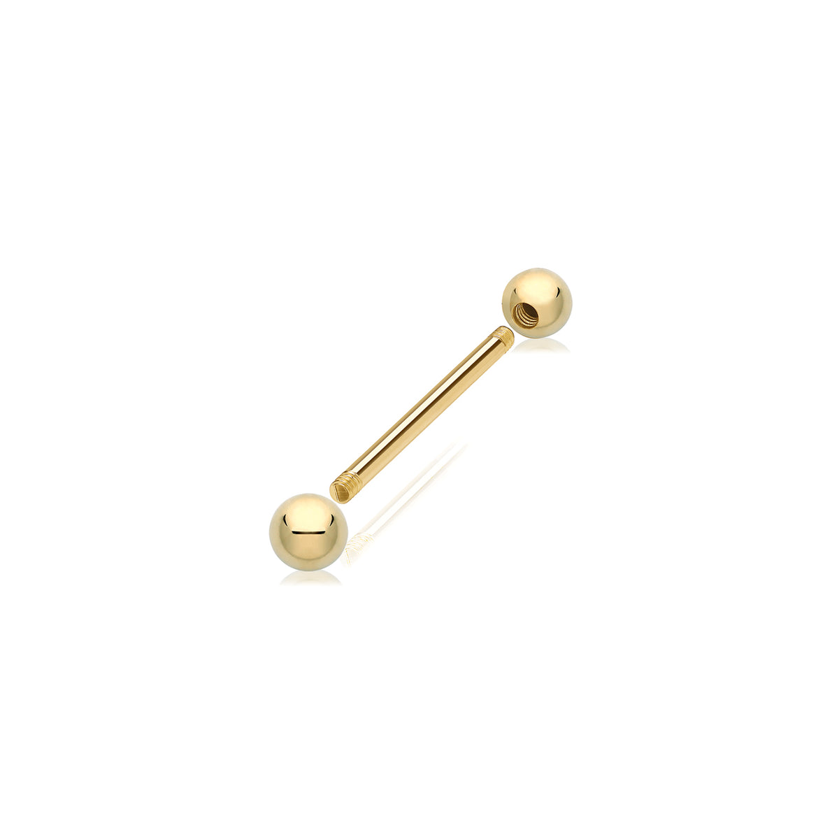 9ct Gold Bar Piercing - BP100