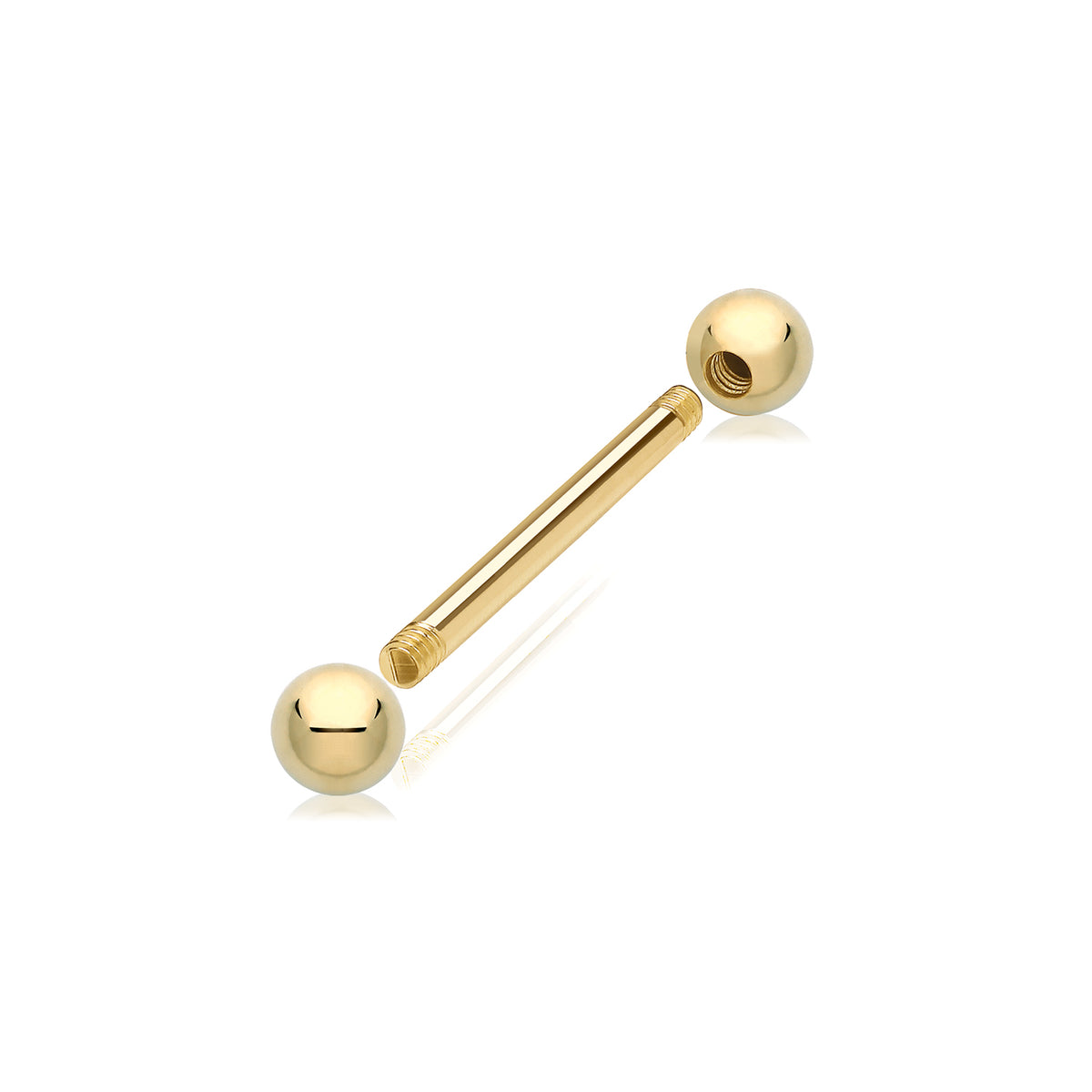 9ct Gold Bar Piercing - BP160