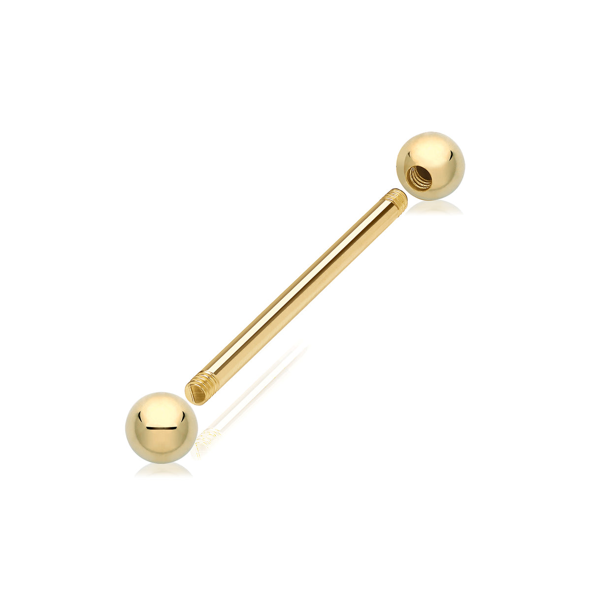 9ct Gold Bar Piercing - BP160