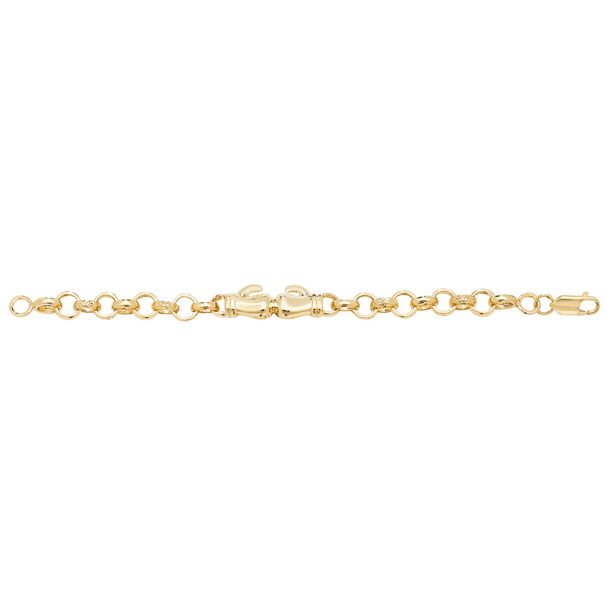 9ct Gold Babies' Double Boxing Glove Bracelet - BR611