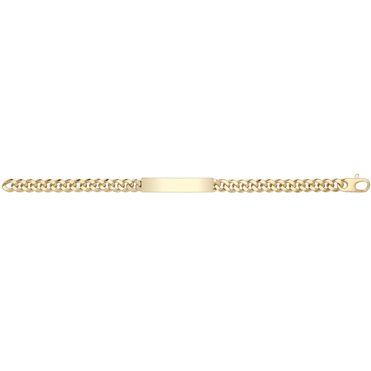 9ct Yellow Gold Hollow ID Bracelet - BR684ID