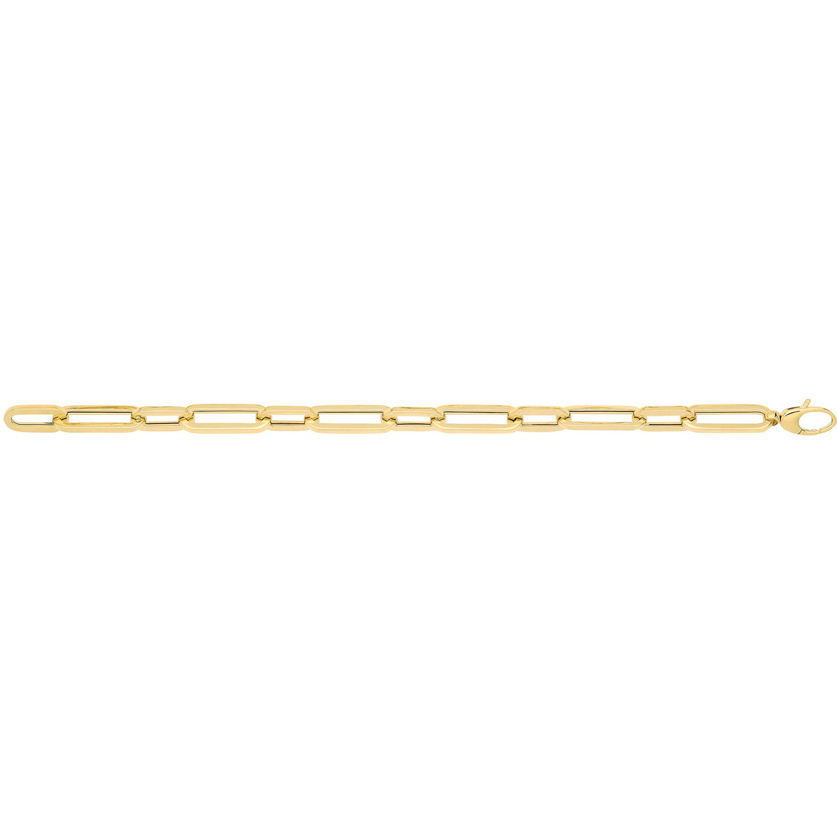 9ct Yellow Gold Hollow Bracelet - BR696