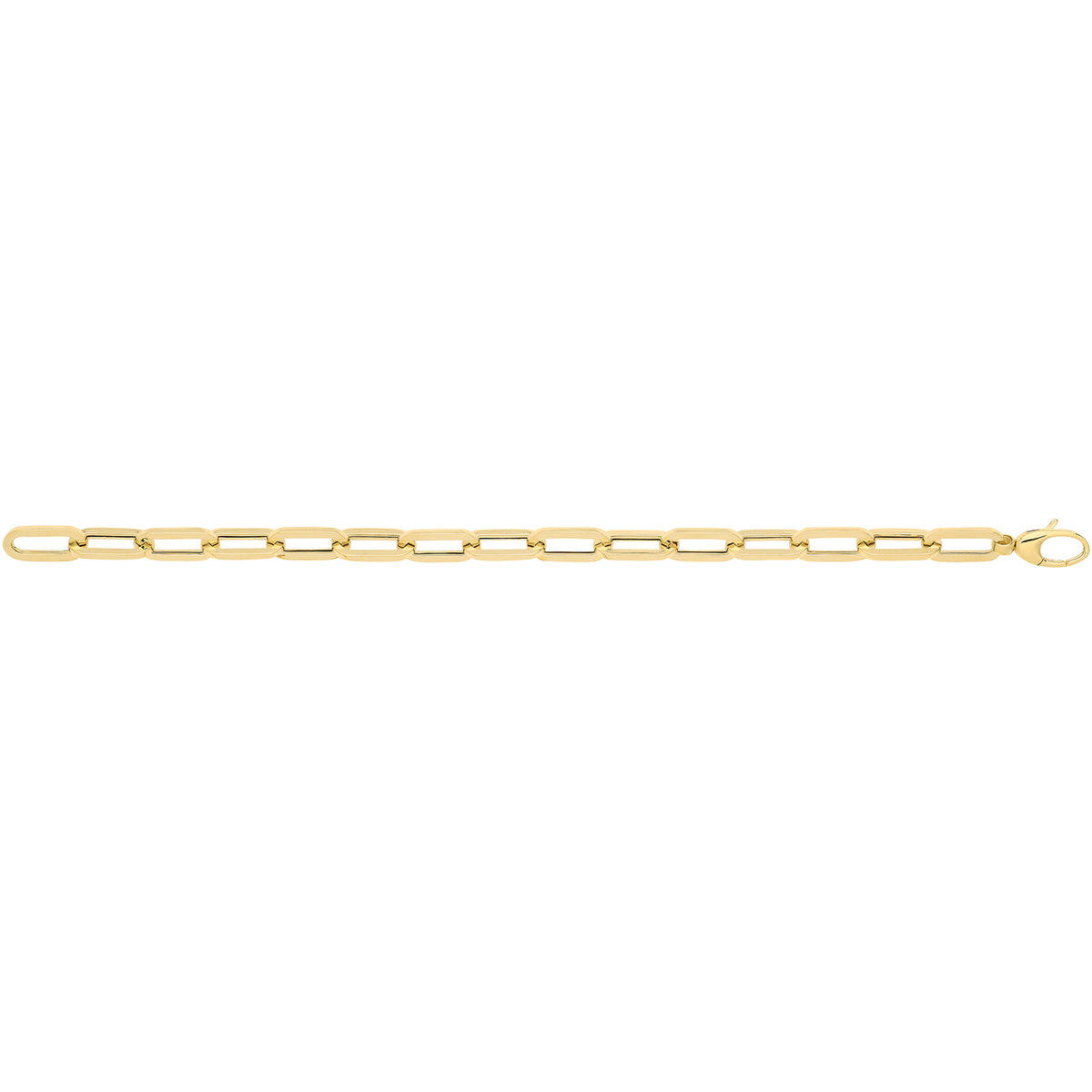 9ct Yellow Gold Hollow Bracelet - BR697