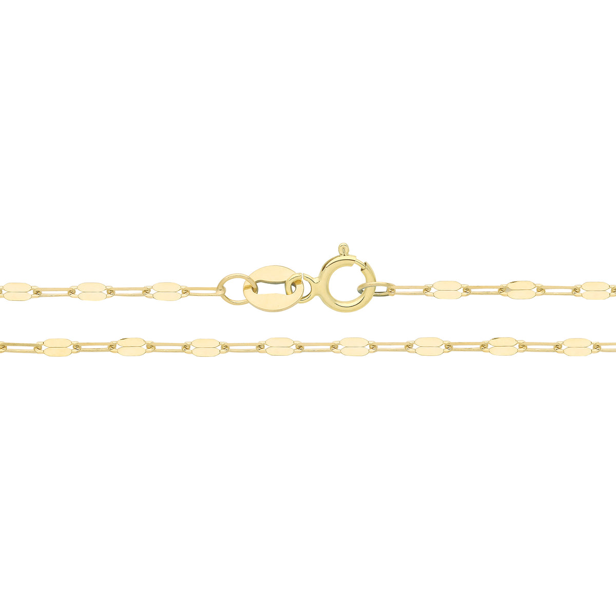 9ct Gold Disc Chain - CH576