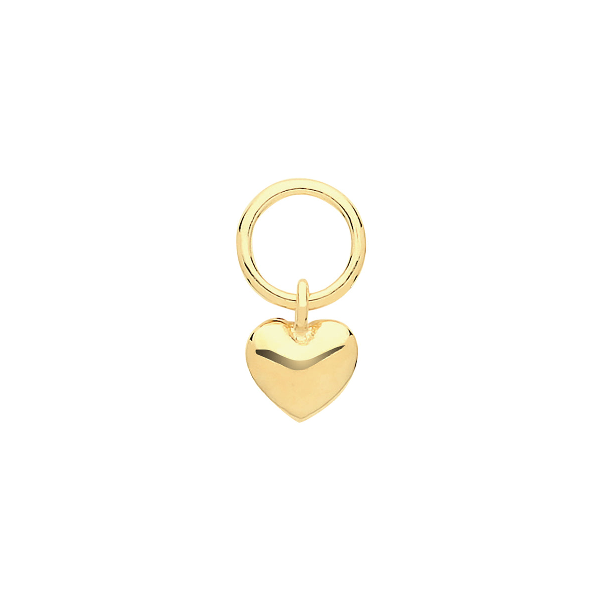 9ct Gold Heart Earring Charm - EPN003