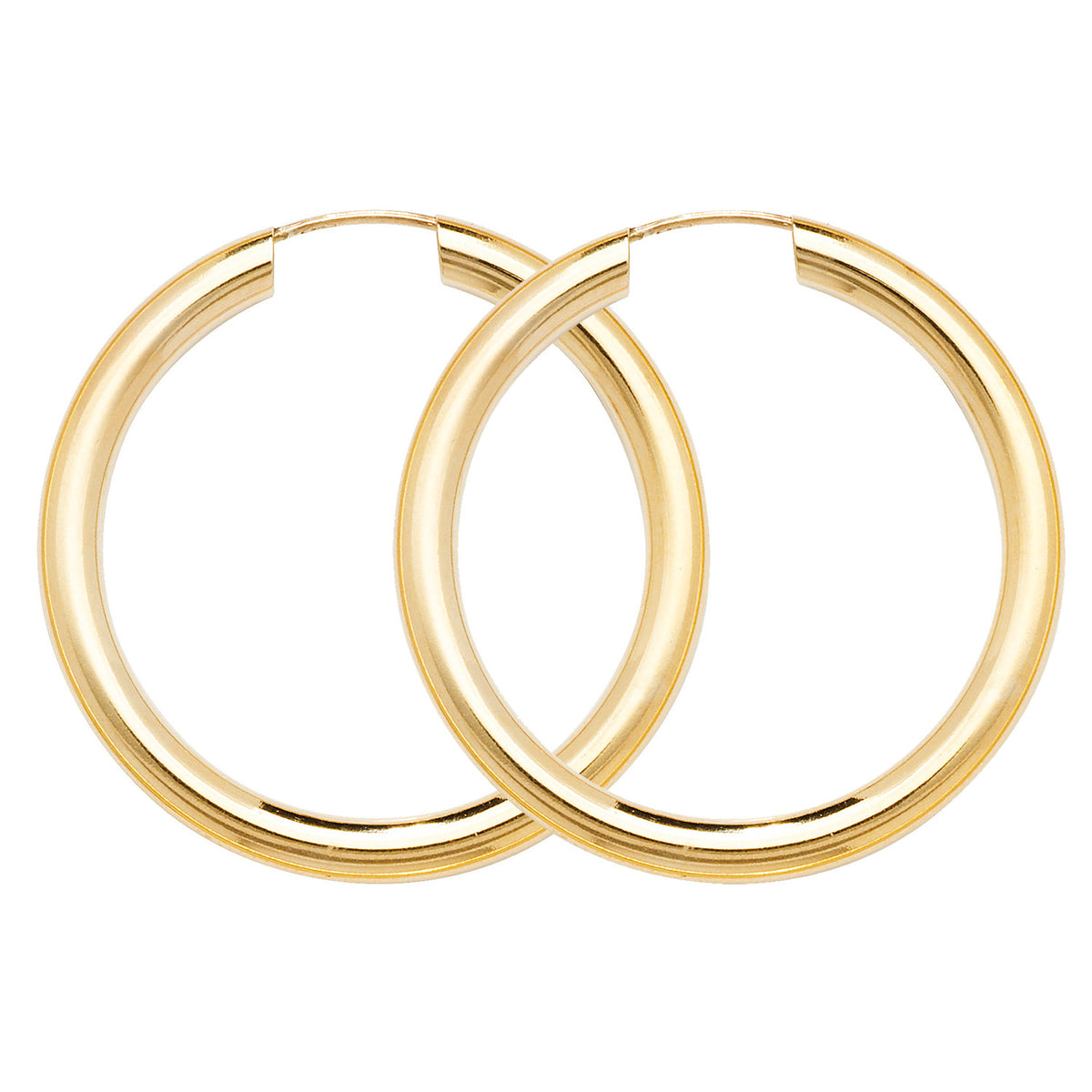9ct Gold Tube Sleepers - ES133