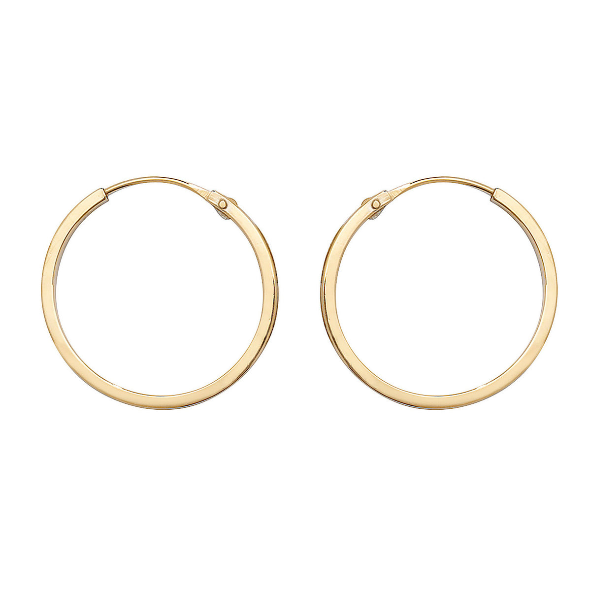 9ct Gold Square Sleepers - ES150