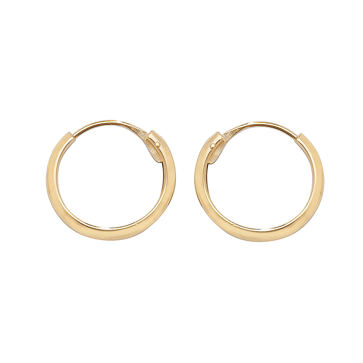 9ct Gold Tube Sleepers - ES151