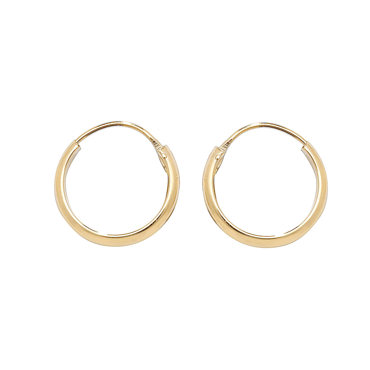 9ct Gold Tube Sleepers - ES152