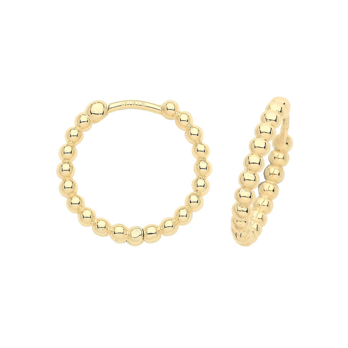 9ct Gold Bobble Clickers - ES1685