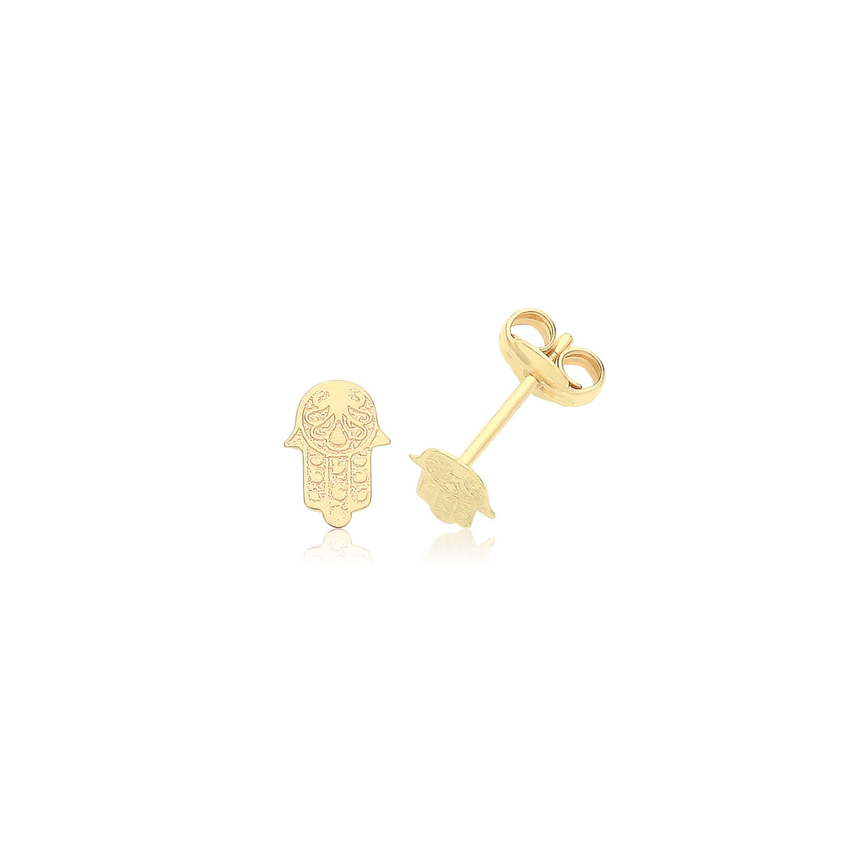 9ct Gold Hamsa Studs - ES735