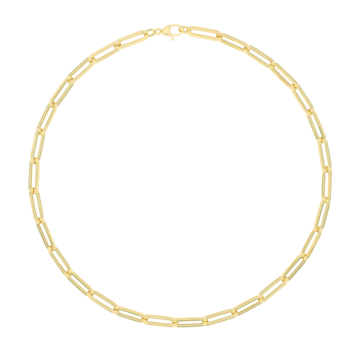 9ct Gold Paperclip Necklet - NK414