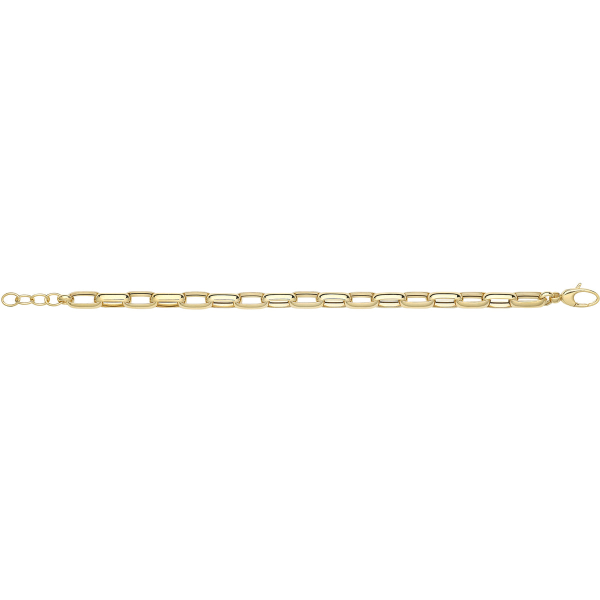 9ct Gold Hollow Bracelet - NK445B