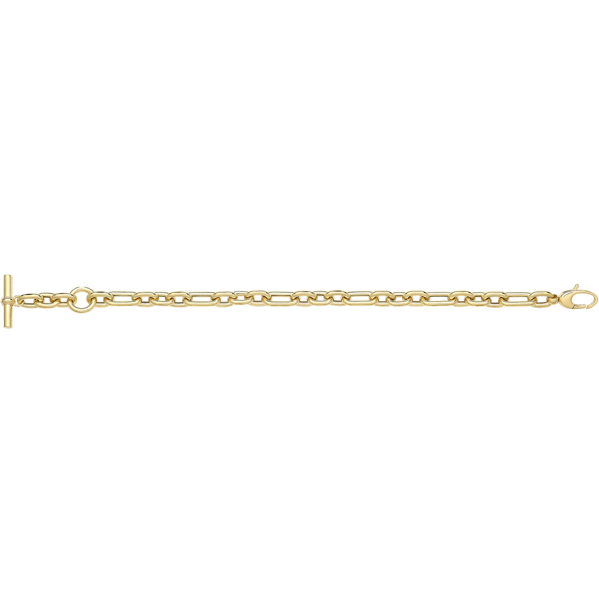 9ct Gold Hollow Bracelet - NK446B