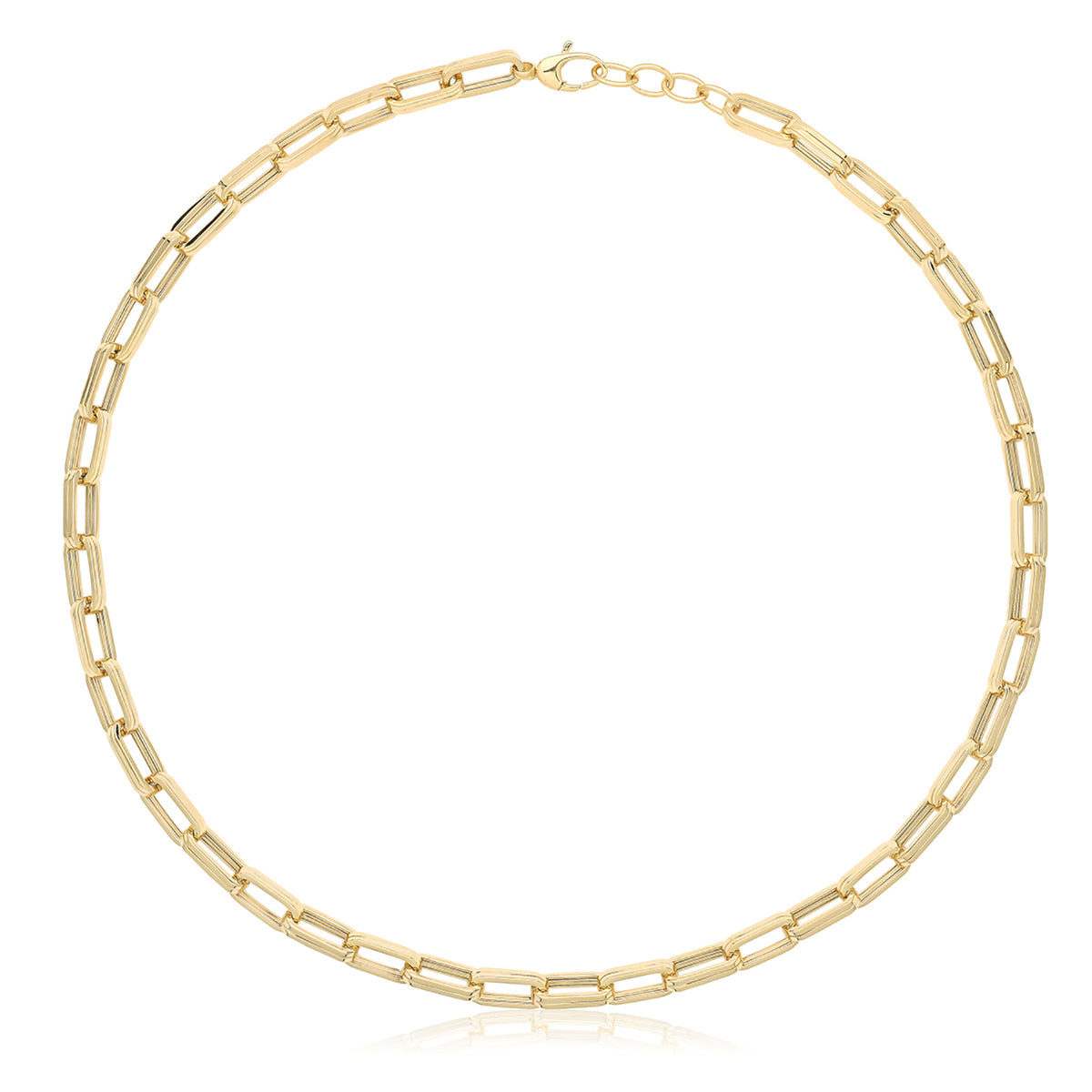 9ct Gold Hollow Necklace - NK448
