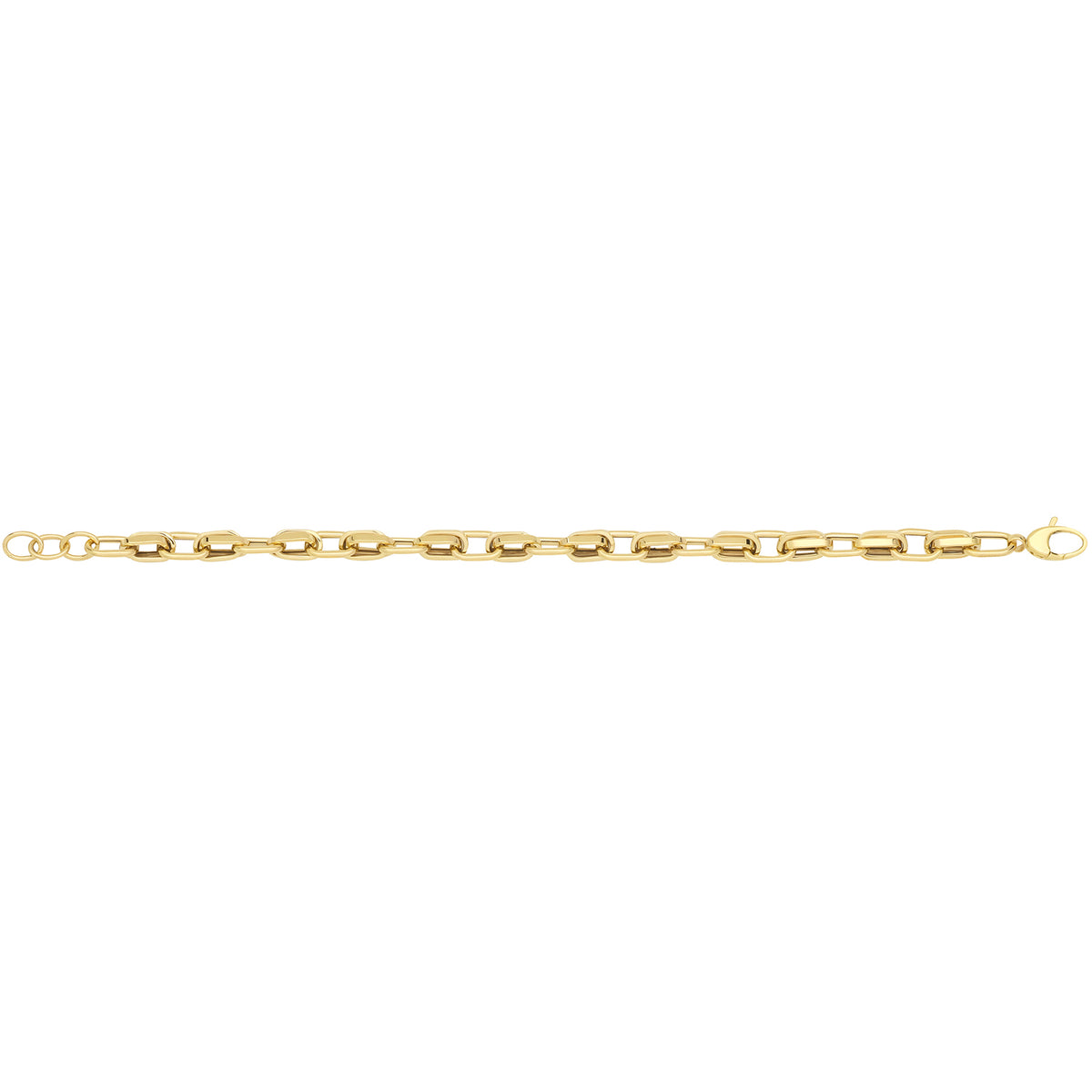 9ct Gold Hollow Bracelet - NK463B
