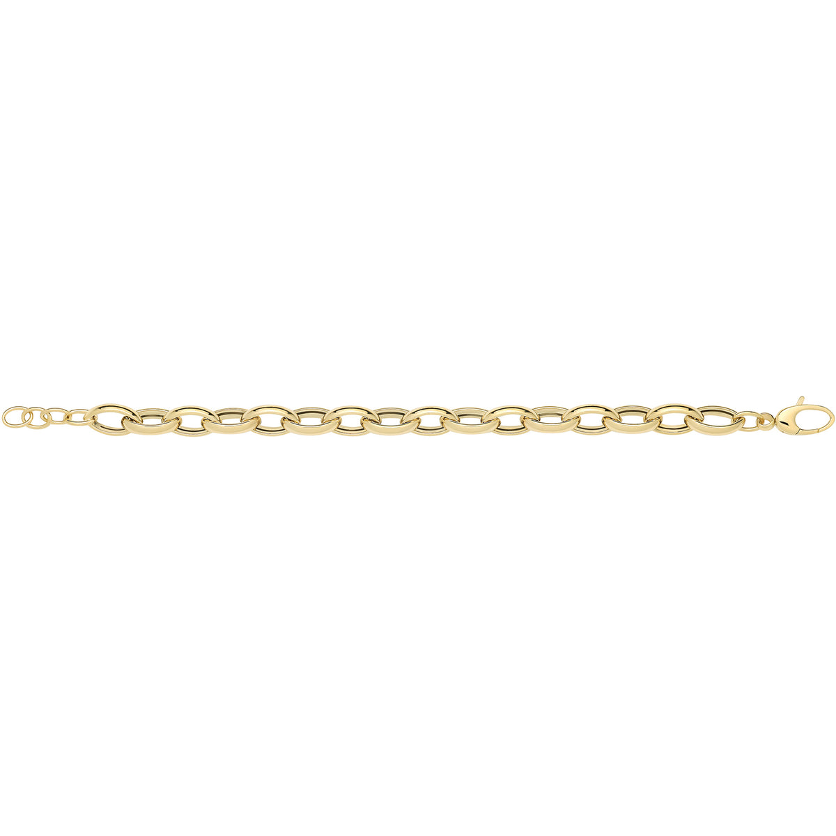 9ct Gold Hollow Bracelet - NK474B