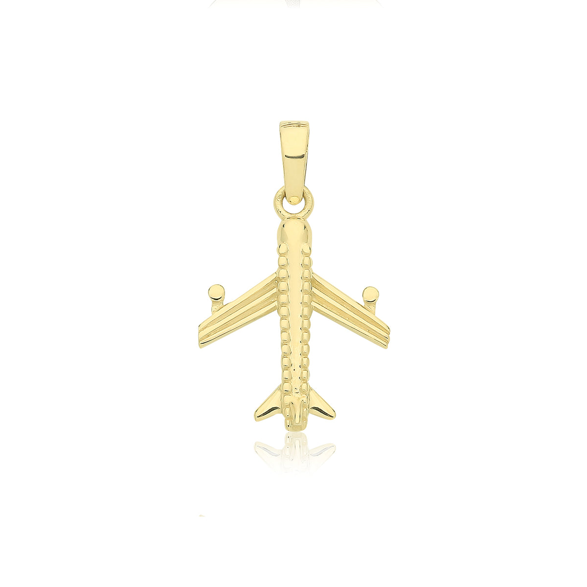 9ct Gold Plane Pendant - PN1316