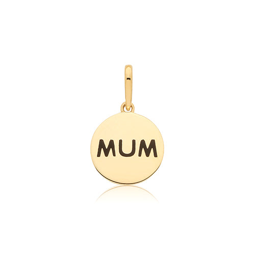 9ct Yellow Gold Mum Pendant - PN1420