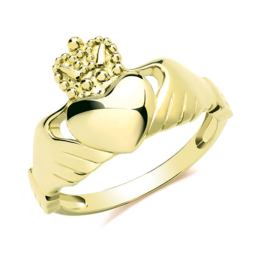 9ct Gold Claddagh Ring - RN1222