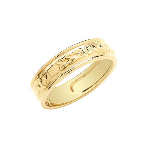 9ct Gold Claddagh Ring - RN1672