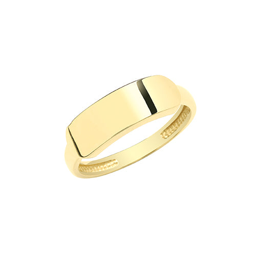 9ct Gold Id Signet Ring - RN939