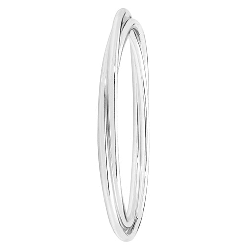 Sterling Silver Russian Wedding Round Bangle G4349