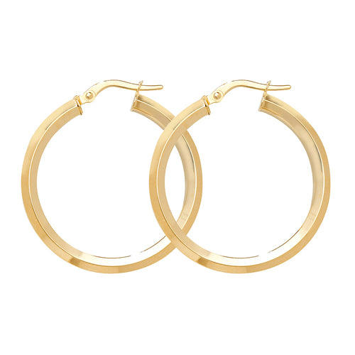 9ct Gold Hoops ER998