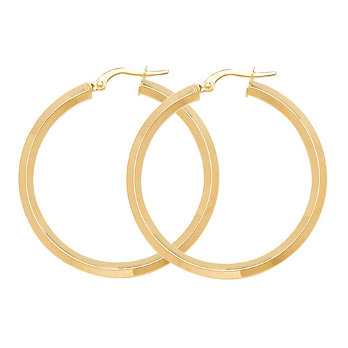 9ct Gold Hoops ER998
