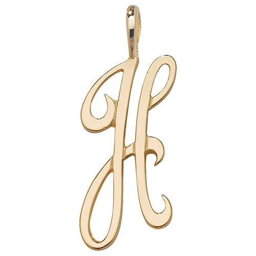 9ct Gold Initial Pendant - PN528