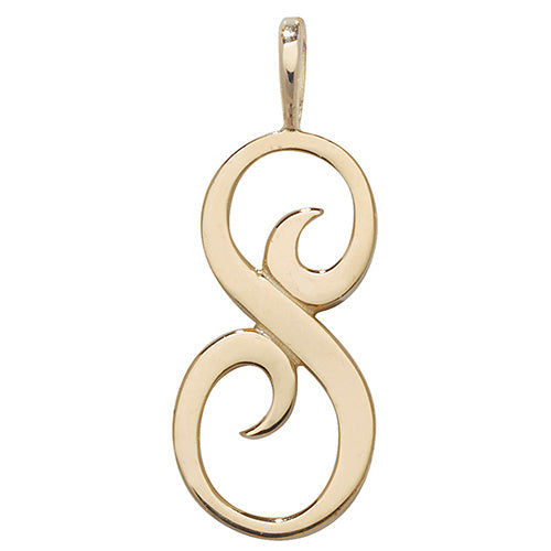 9ct Gold Initial Pendant - PN528