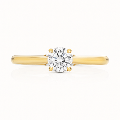 18ct Gold 1.25ct Round Lab Diamond Solitaire Engagement Ring yellow gold alternative view