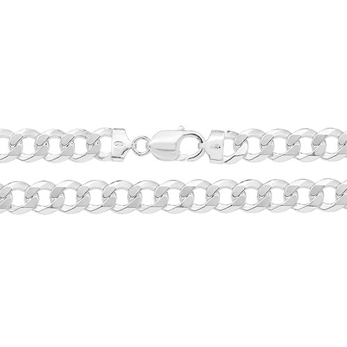 Sterling Silver Flat Curb Bracelet - G1071