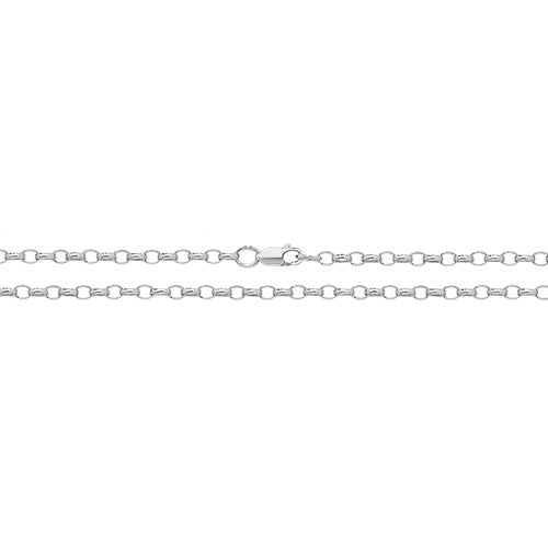 Sterling Silver Oval Belcher Chain - G1077