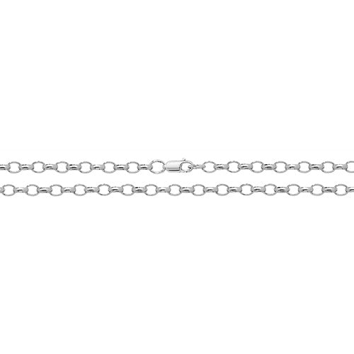 Sterling Silver Oval Belcher Chain - G1078