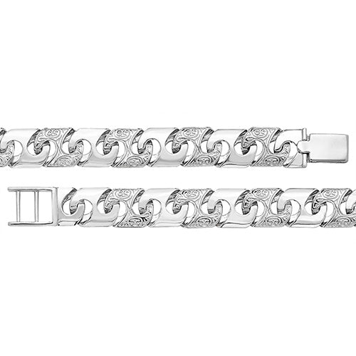 Sterling Silver Cast Bracelet - G1089