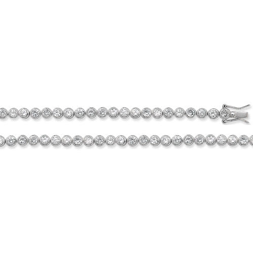 Sterling Silver CZ Money Bracelet - G1099CZ