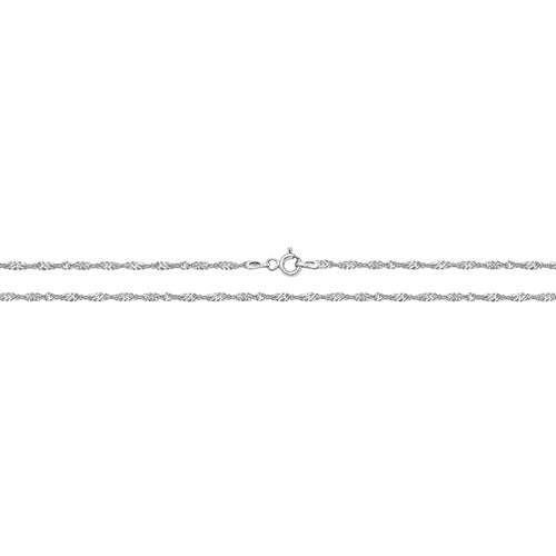 Sterling Silver Singapore Chain - G1103