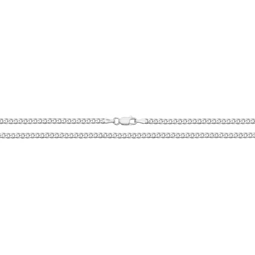 Sterling Silver Light Curb Bracelet - G1140