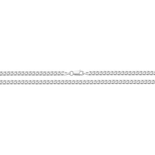 Sterling Silver Light Curb Bracelet - G1141