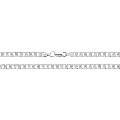 Sterling Silver Light Curb Bracelet - G1142