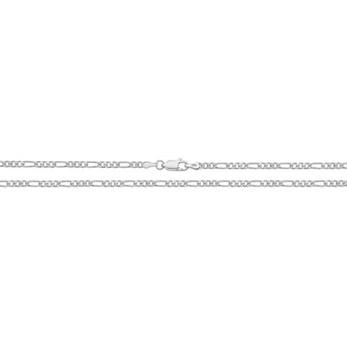 Sterling Silver Light Figaro Chain - G1143