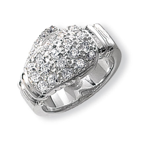 Sterling Silver Men's Boxing Glove CZ Ring - G7073