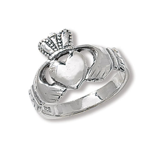 Sterling Silver Claddagh Ring - G7100